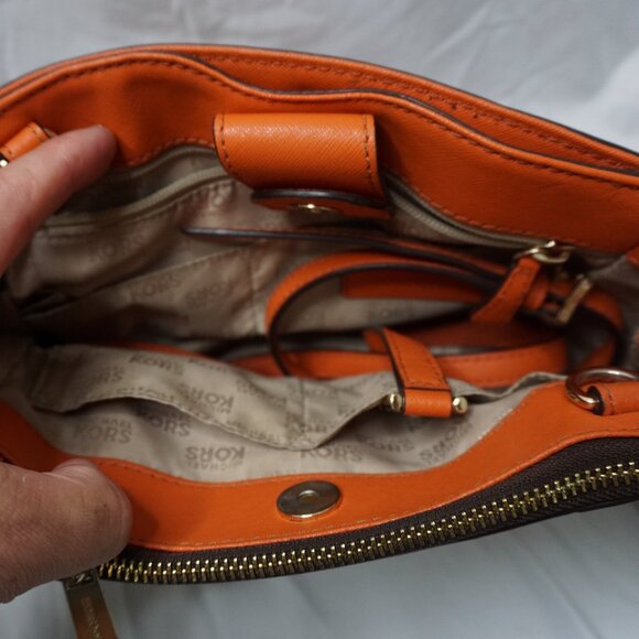 Savannah Large Satchel - Brown/ Orange - 30H6GS7S8B-823 - Picture 4 of 5